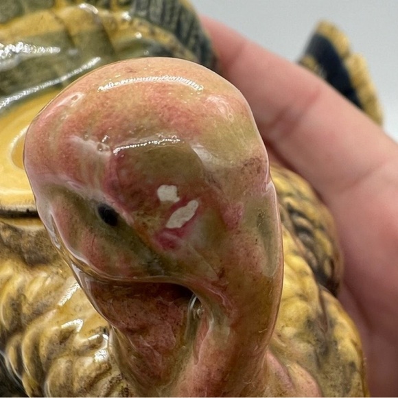 Vintage Napcoware Turkey Candle Holder Covered Dish Set Thanksgiving Table Decor - Picture 14 of 16